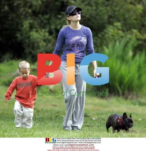Reese Witherspoon walks dog, plays with kids in Beverly Hills