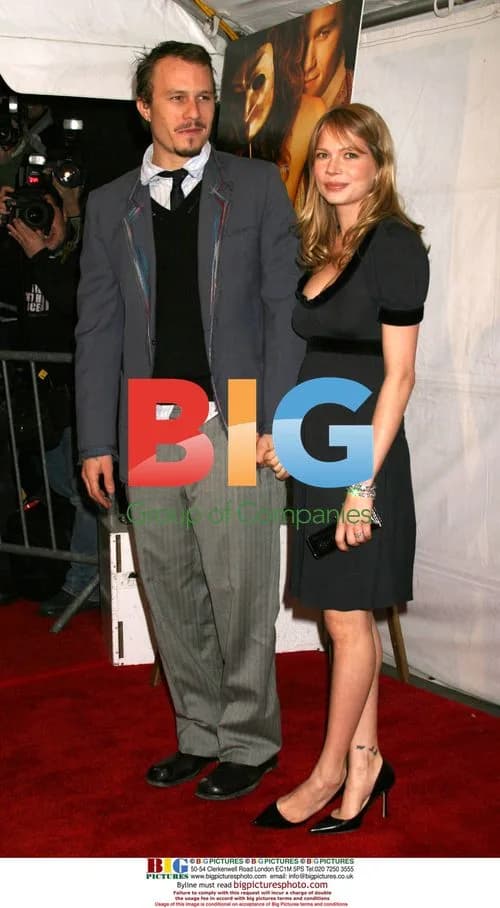 Heath Ledger and Michelle Williams at Casanova Premiere