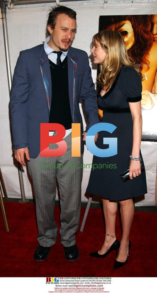 Heath Ledger and Michelle Williams at 'Casanova' Premiere