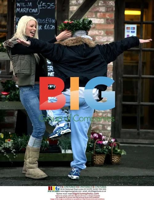 Emma B and Brian Harvey Shop for Christmas Trees