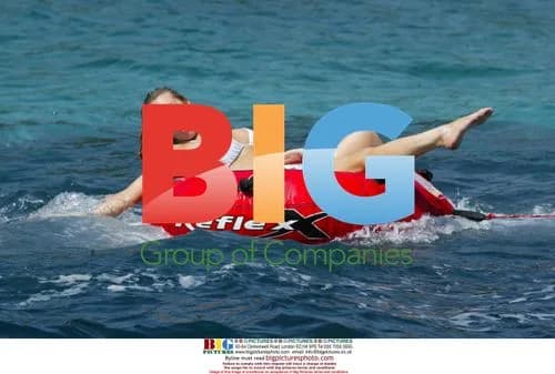 Abi Titmuss Enjoys Water Sports in Spain