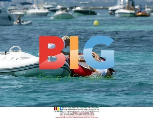 Abi Titmuss Enjoys Watersports in Spain