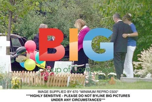 Wraggs at funeral of son Jacob