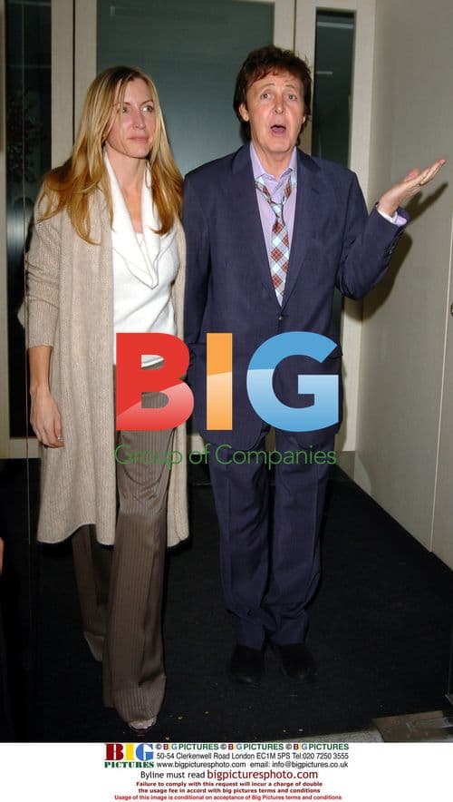 Sir Paul McCartney and Heather Mills at Nobu in London