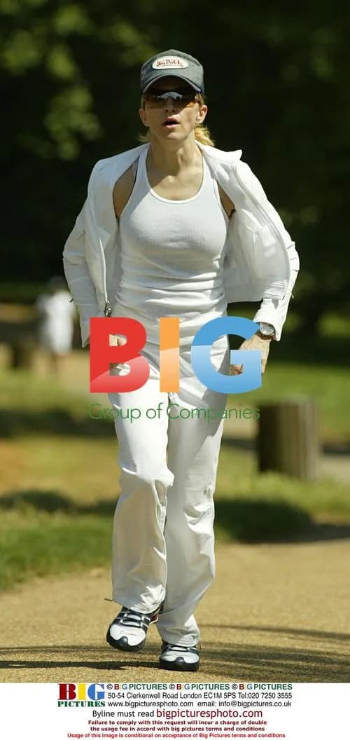 Madonna Jogging in London's Hyde Park