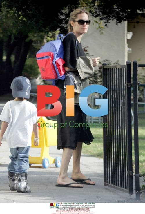 Angelina Jolie's Busy Day in CA