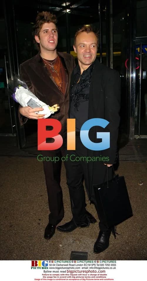 Graham Norton and Chris Seeber at British Comedy Awards