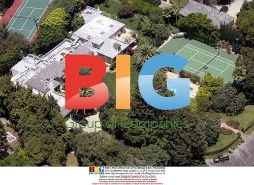 Aerial Shots of Madonna's Beverly Hills Home