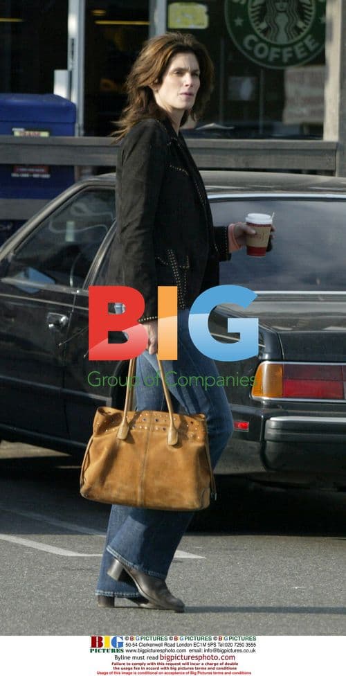 Cindy Crawford gets coffee in Malibu