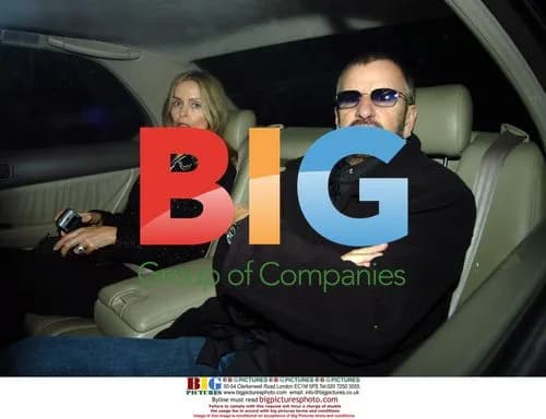 Ringo Starr and wife arrive at Elton John party