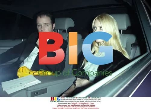 Claudia Schiffer and Matthew Vaughn at Elton John Party