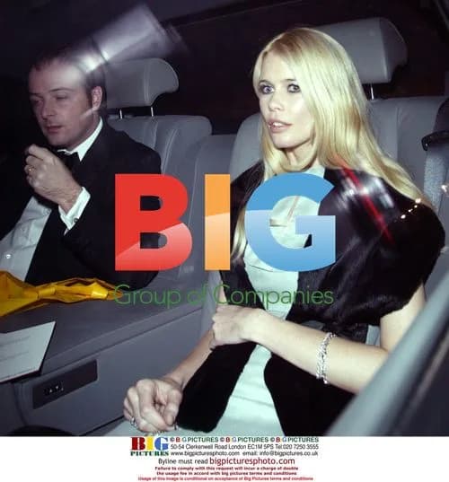 Claudia Schiffer and Matthew Vaughn Leave Elton John Party