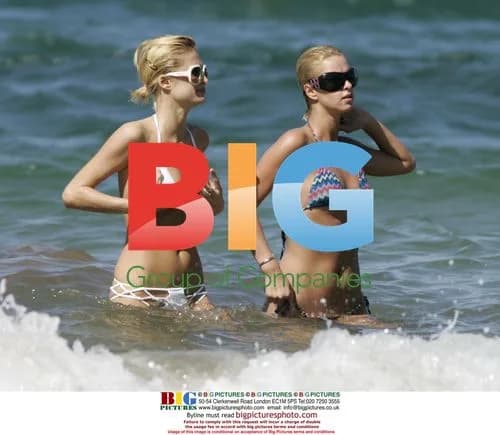 Hilton Sisters Flaunt Bikini Bodies in Hawaii