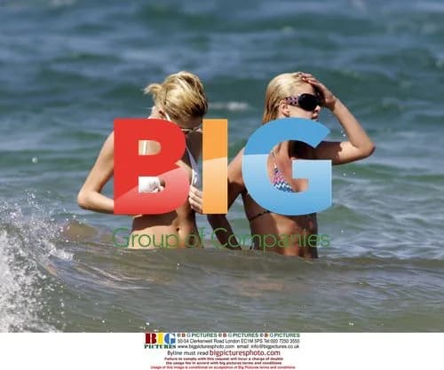 Hilton Sisters Heat Up Maui Beach