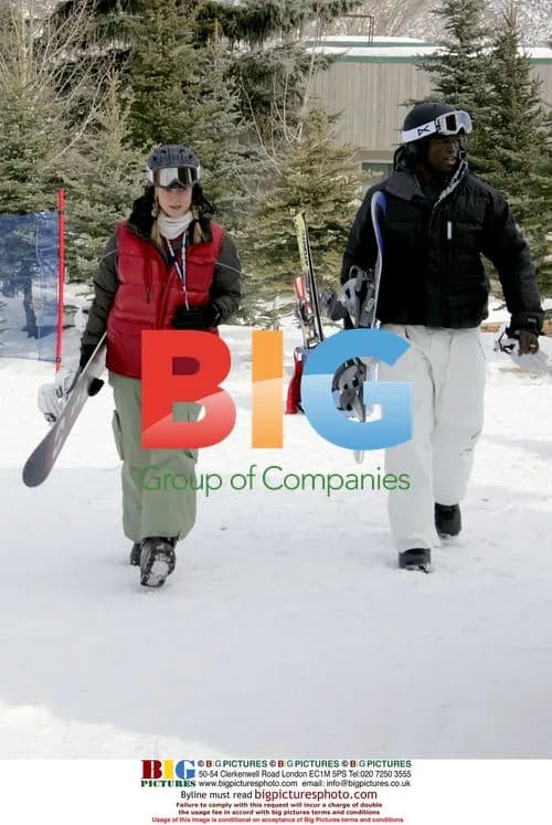 Heidi Klum and Seal Skiing in Aspen