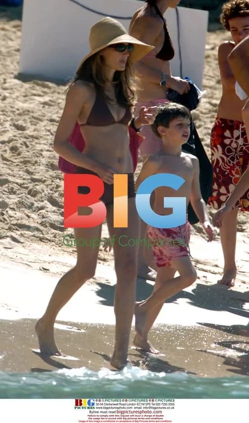 Hugh Grant and Jemima Khan on Caribbean Vacation