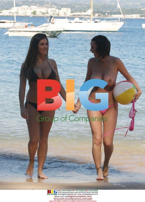 Glamour Models Lucy Pinder and Sophie Howard in Caribbean