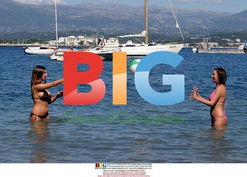 Glamour models Lucy Pinder and Sophie Howard relaxing in the Caribbean