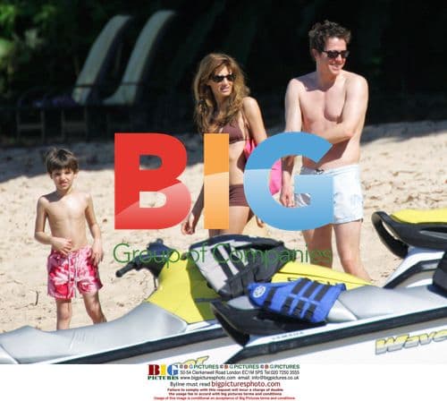 Hugh Grant and Jemima Khan on Boat Trip