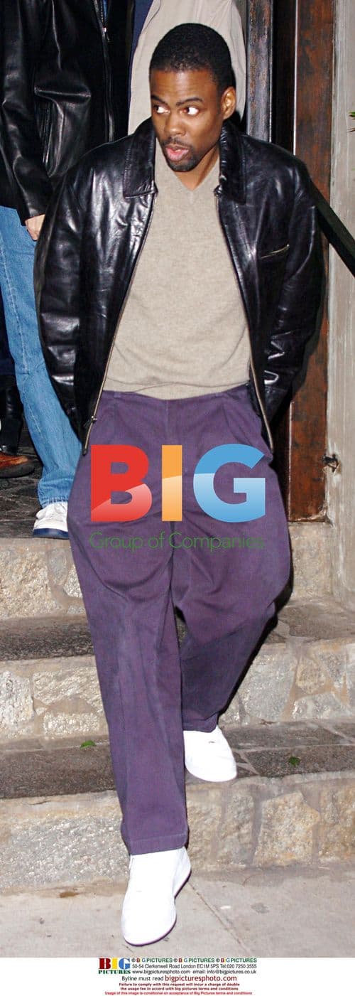 Chris Rock Wears Purple Pants