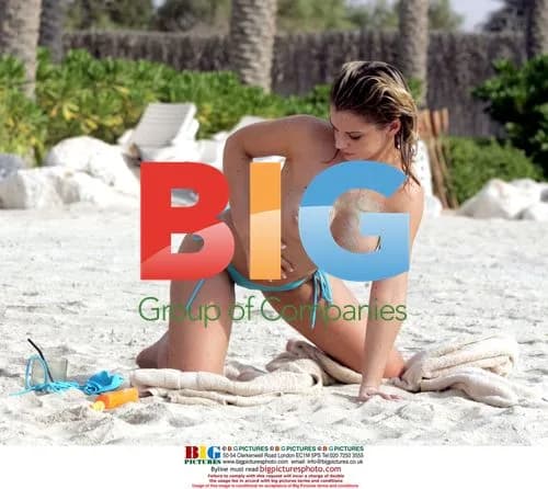 Glamour model Emily Oldfield in Dubai