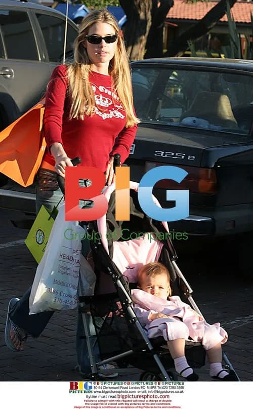 Denise Richards and Daughter in Malibu