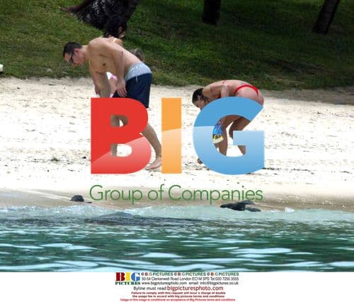 Princess Stephanie of Monaco on Caribbean Beach