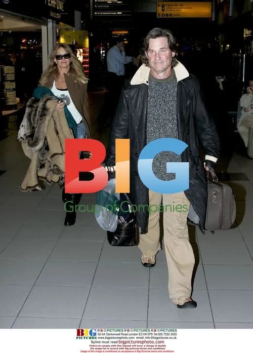 Goldie Hawn and Kurt Russell depart London for Berlin