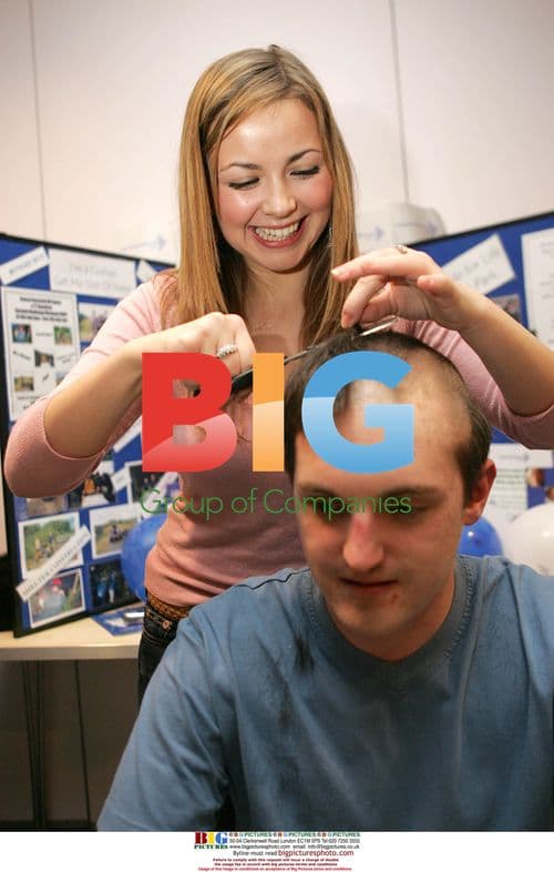 Charlotte Church shaves students' heads