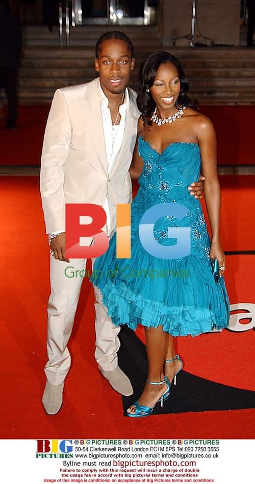 Jamelia and Lamar at The Brit Awards 2005