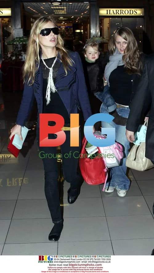 Kate Moss and Daughter Depart for NYC