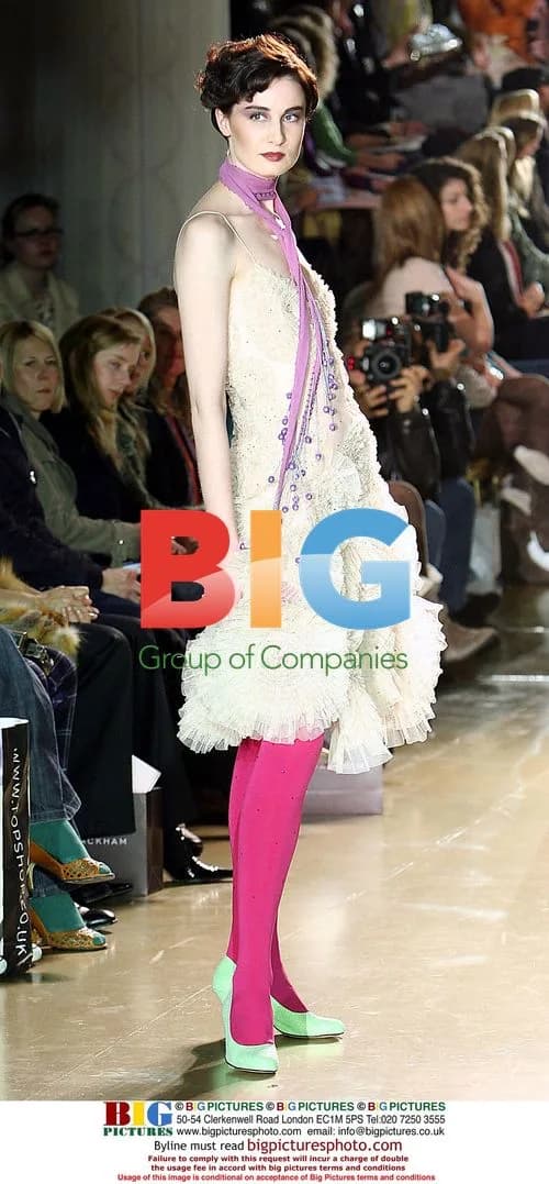 Erin O'Connor at Jenny Packham Fashion Show