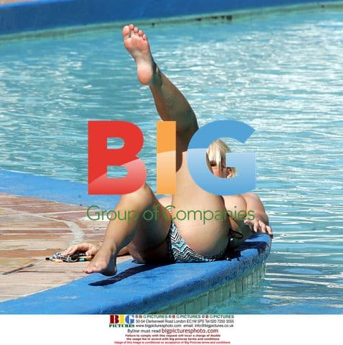 Michelle Marsh Sunbathing in Caribbean