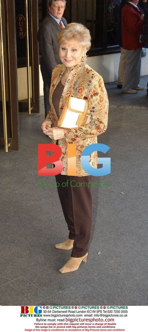 Angela Rippon at Norman Wisdom's 90th Birthday