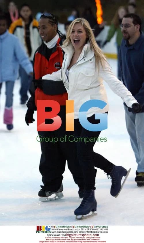 Abi Titmuss Ice Skating in NYC