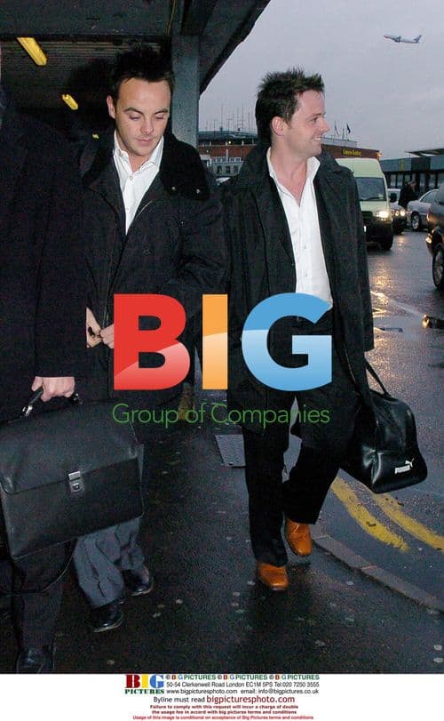 Ant 'n' Dec at Heathrow airport