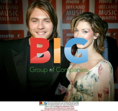 Brian McFadden and Delta Goodrem at Meteor Music Awards