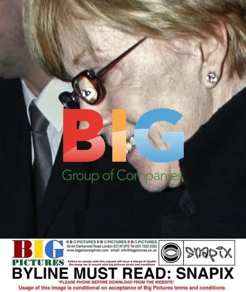 Anne Robinson out and about in North London