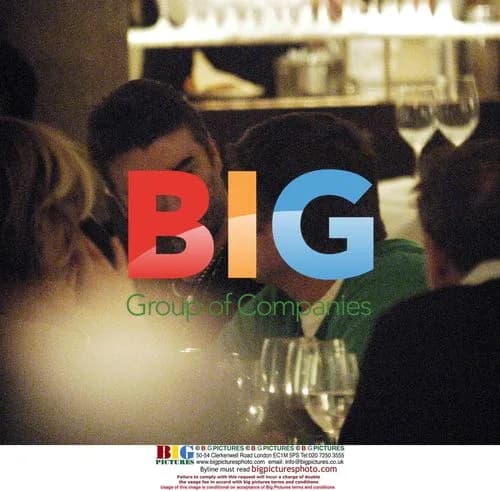 George Michael and Kenny Goss dining in Berlin
