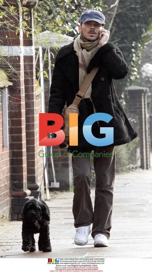 Mathew Williamson out walking with dog
