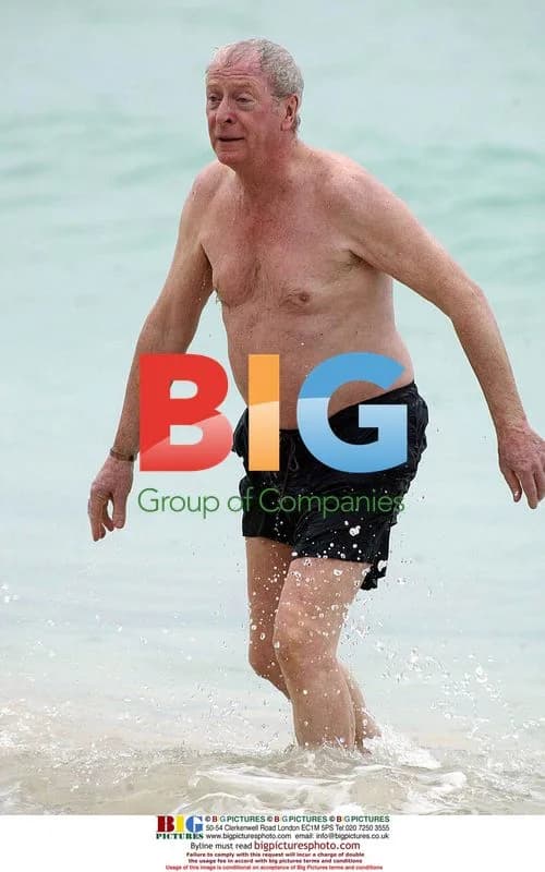 Michael Caine relaxes in Barbados