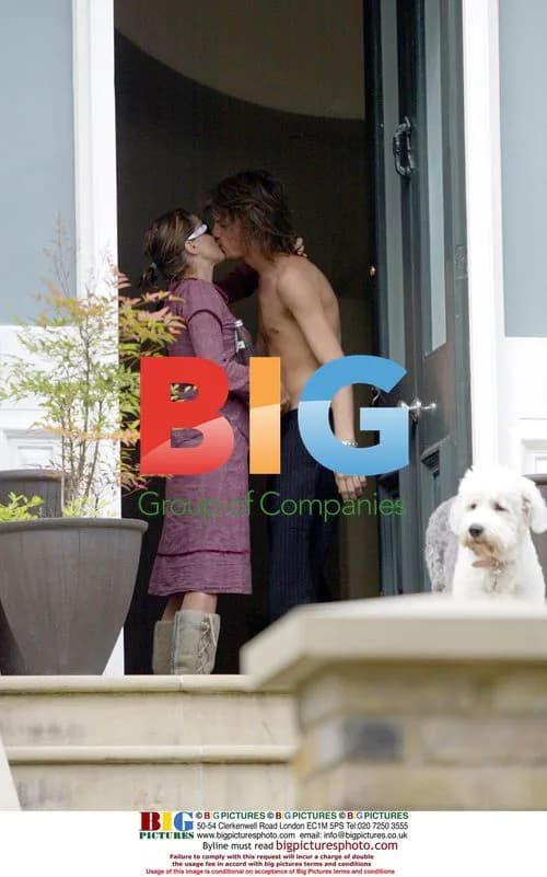 Sadie Frost and boyfriend Jackson Scott share morning kiss
