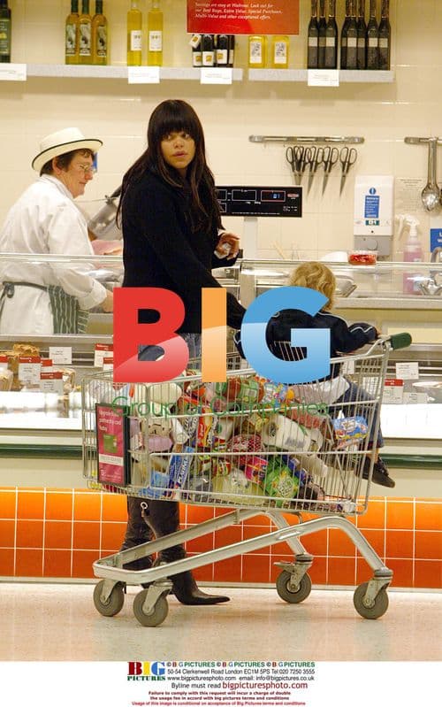 Jade Goody Shopping at Waitrose