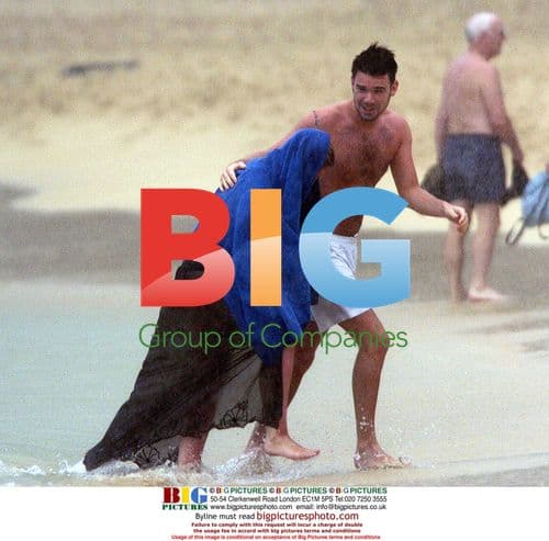 Singer Heidi Range on Barbados Beach with Boyfriend