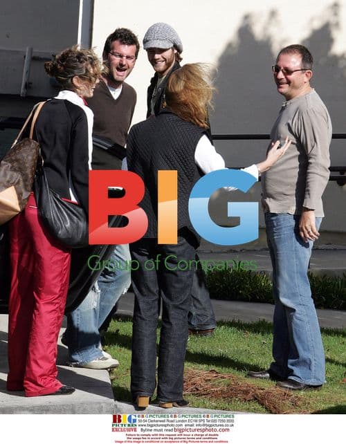 Brian McFadden and Delta Goodrem in Santa Monica