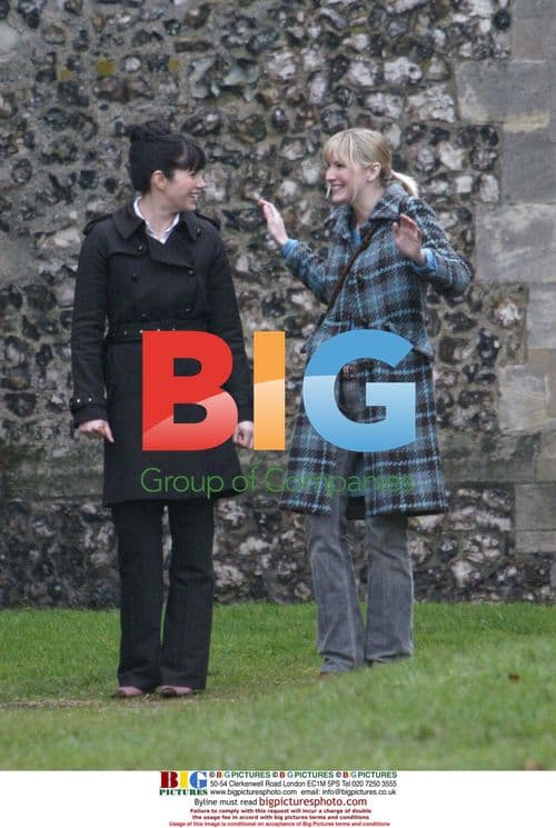 Actresses Caroline Katz and Lisa Faulkener