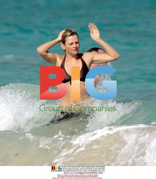 Fatboy Slim and Zoe Ball Splash in Mustique