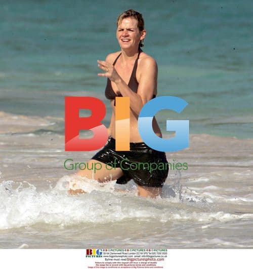 Fatboy Slim and Zoe Ball Splash in Mustique