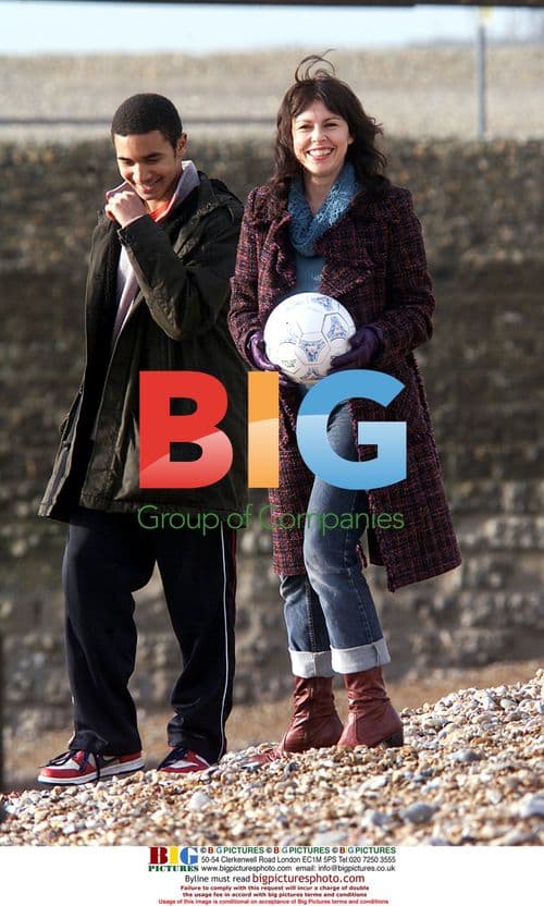 Actress Julie Graham and Dominick Baron on set of 'William and Mary'