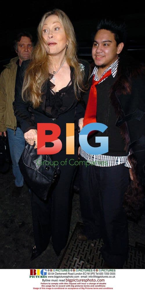 Faye Dunaway, Brunei Royal, and Liam O'Neill